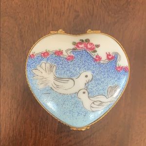 *** SOLD***Heart shaped Limoges box
